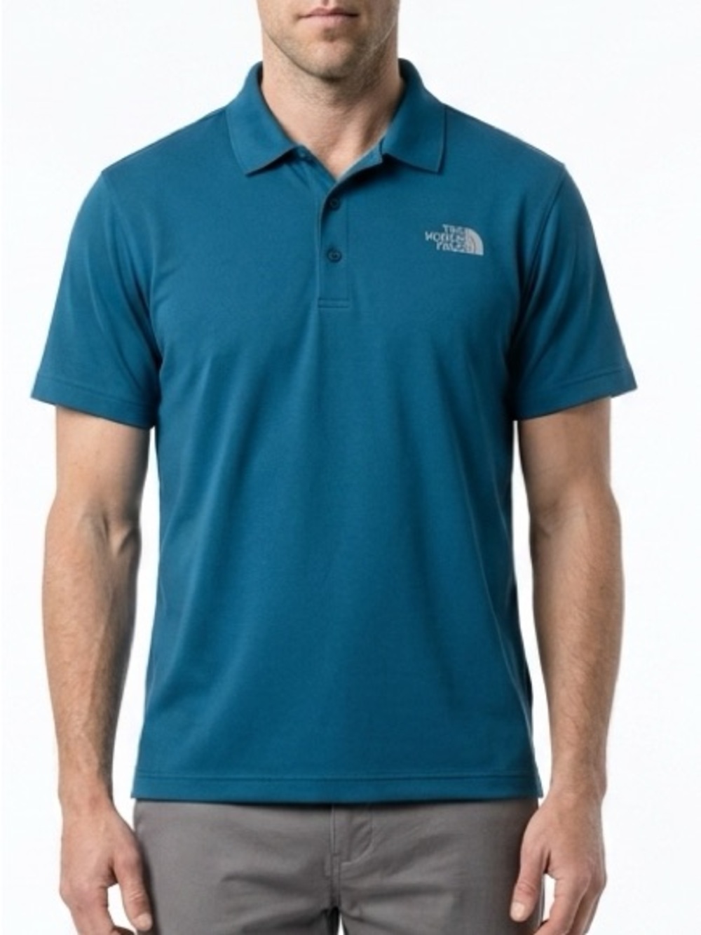 The North Face Men's Wander Polo Shirt Blue 2XL Short Sleeve Outdoor